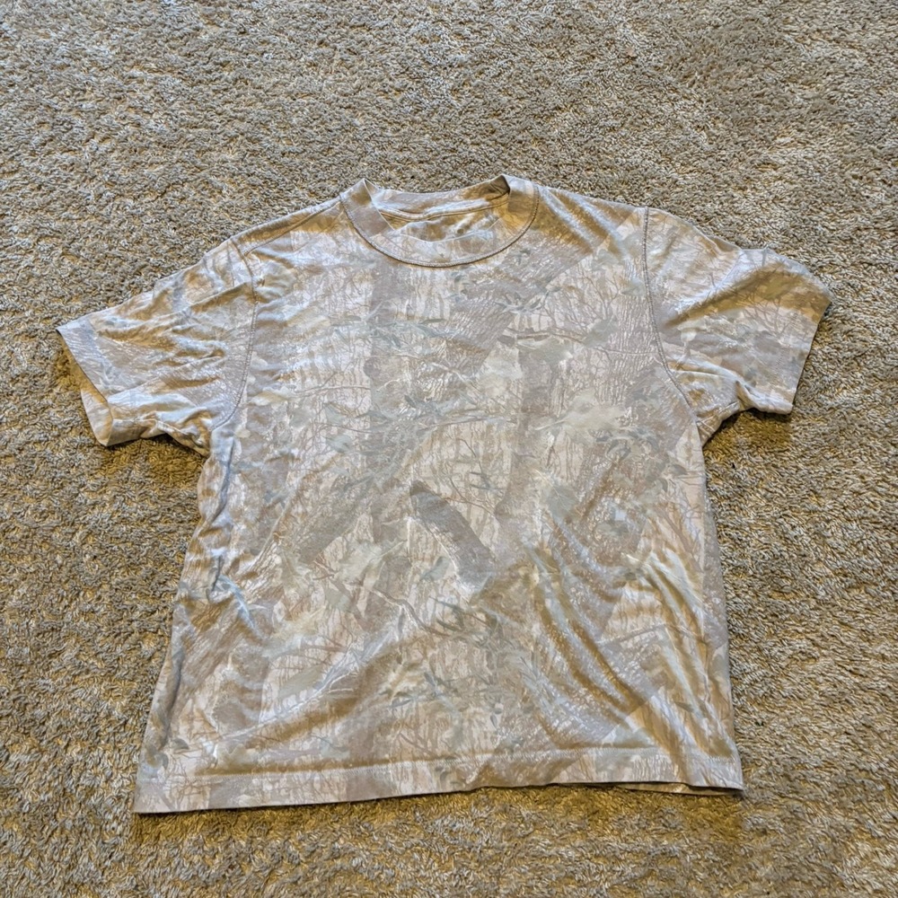 Abercrombie And Fitch Camo Short Sleeve T Shirt Pocket Boxy Cropped